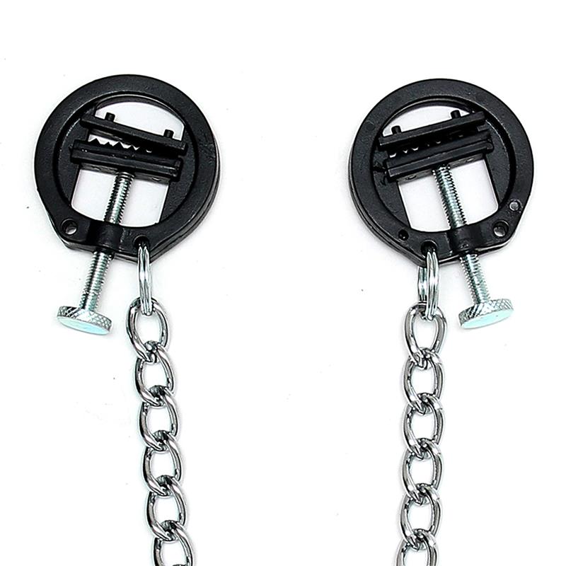 BONDAGE PLAY - NIPPLE CLAMPS METAL ADJUSTABLE