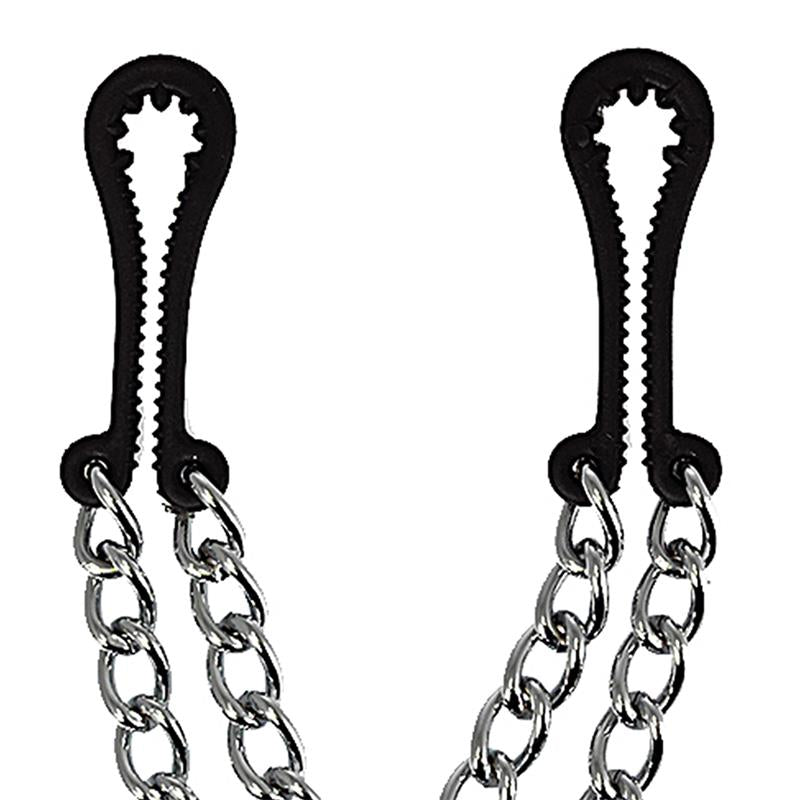 JUEGOS DE BONDAGE - PINZAS METÁLICAS PARA PEZONES