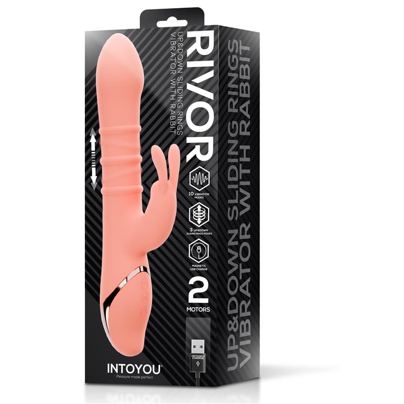 INTOYOU - RIVOR VIBRATOR WITH U AND DOWN SLIDING RINGS