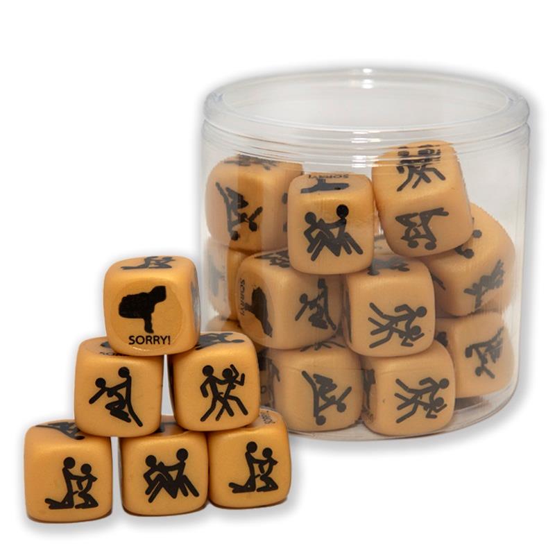 DIVERTY SEX - RUBBER HARD DICE GOLD EDITION HETERO VERSION 1 DIE