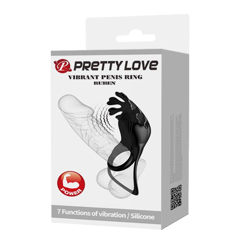 PRETTYLOVE - RUBEN VIBRATING PENIS RING USB
