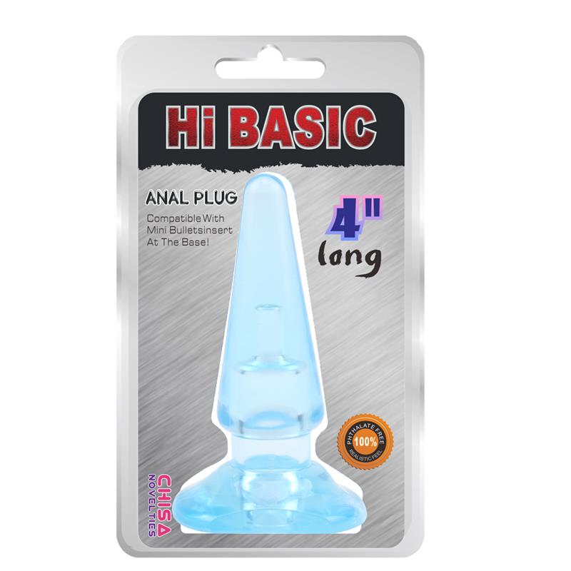 CHISA - SASSY ANAL PLUG-BLUE 10,4 X 3,2CM