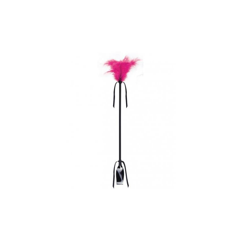 SECRET PLAY - SECRET PLAY FUCHSIA DUSTER AND RIDING CROP