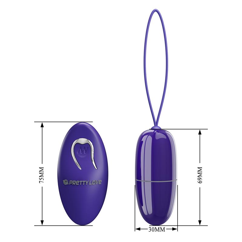 PRETTYLOVE - SELKIE YOUTH VIBRATING EGG WITH REMOTE CONTROL