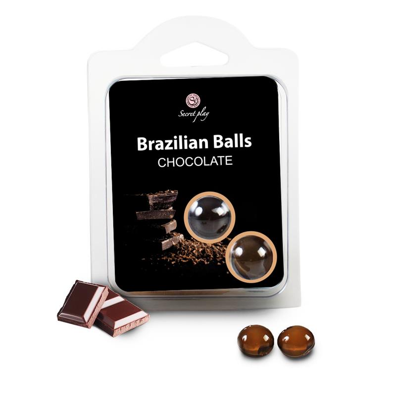 SECRET PLAY - SET 2 BRAZILIAN BALLS CHOCOLATE AROMA