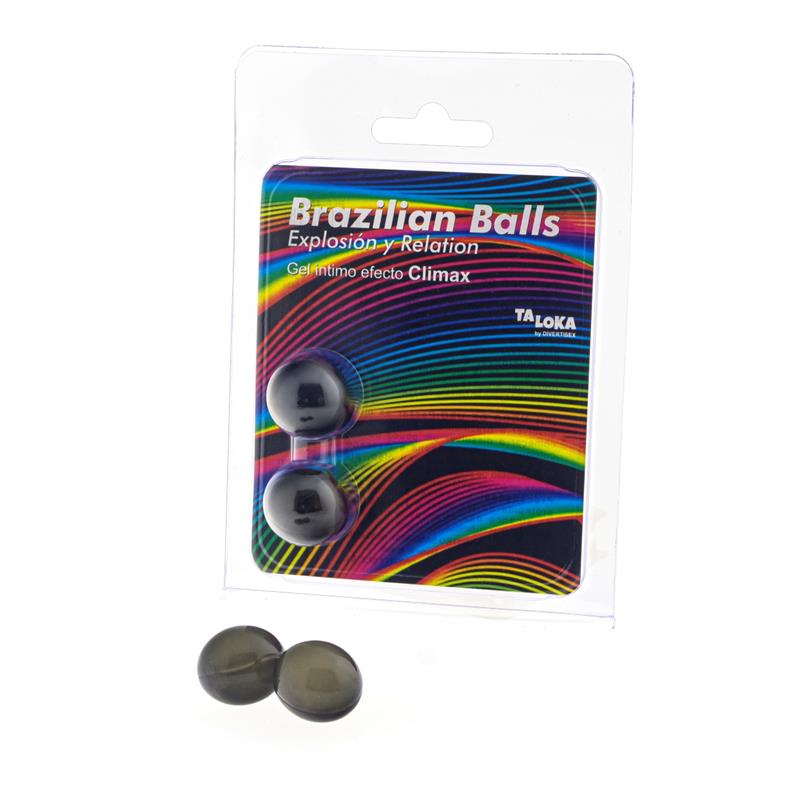 TALOKA - 2 BOLAS BRASILEÑAS GEL EXCITANTE EFECTO CLÍMAX