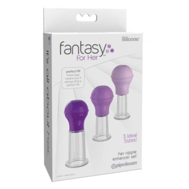 FANTASY FOR HER - SET 3 NIPPLES PUMPS