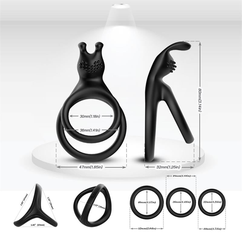 URBAN SKY - SET OF PENIS RINGS