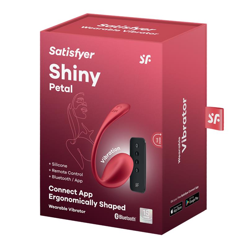 SATISFYER - SHINY PETAL WITH SATISFYER CONNECT APP RED