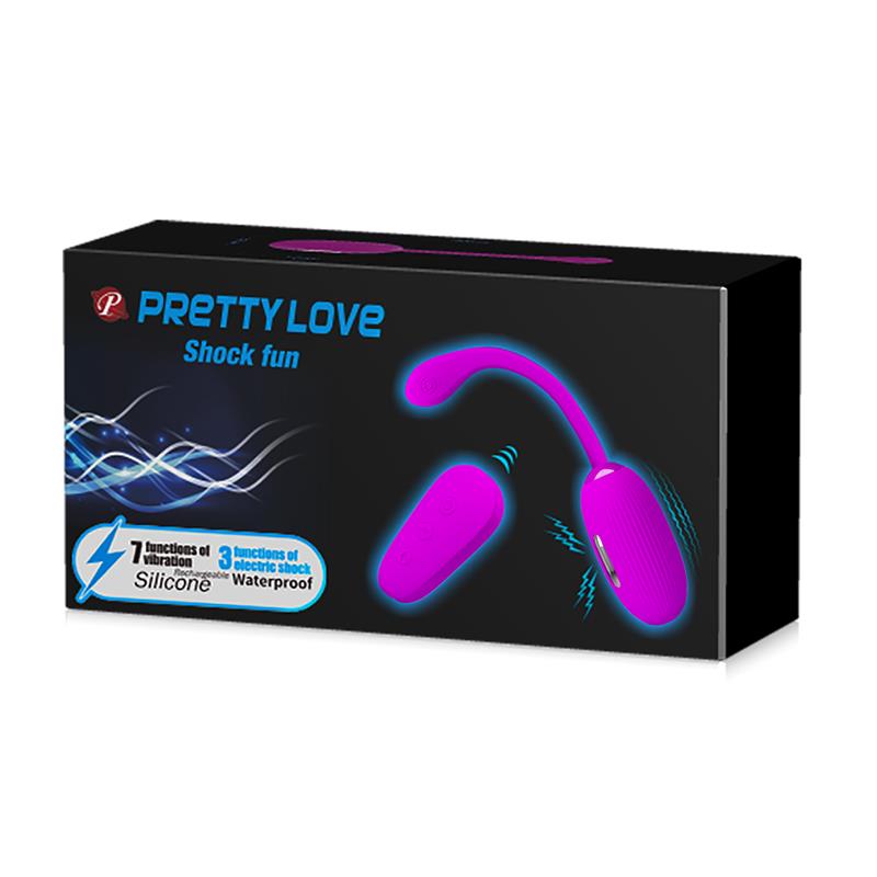 PRETTYLOVE - SHOCK FUN VIBRATING EGG WITH ELECTRO SHOCK AND REMOTE CONTROL