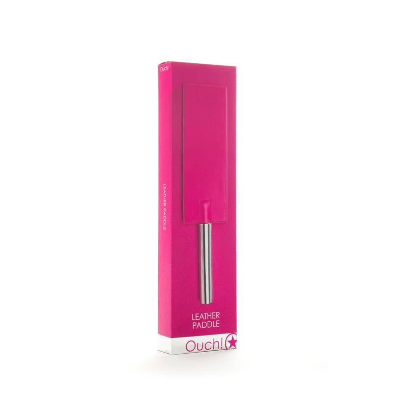 OUCH! - SHOTS OUCH! WHIPS AND PADDLES LEATHER PDDLE PINK
