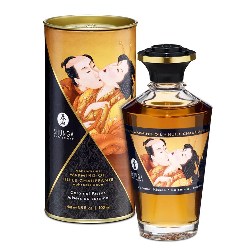 SHUNGA - WARMING MASSAGE OIL CARAMEL AROMA