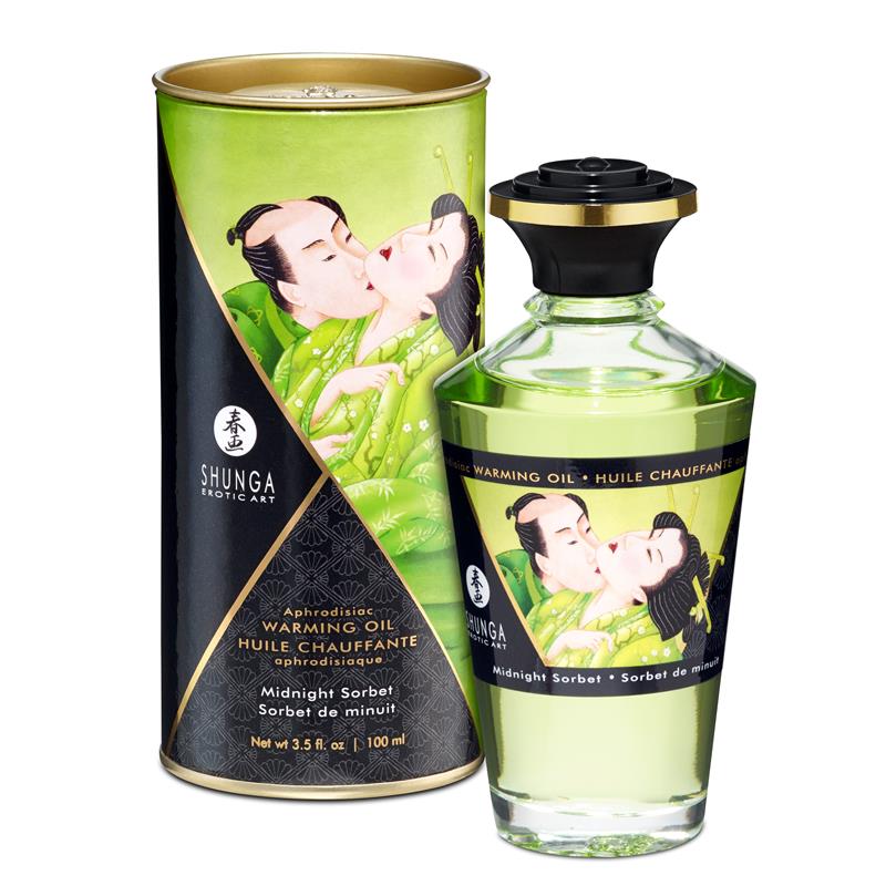 SHUNGA - WARMING MASSAGE OIL MIDNIGHT SORBET AROMA