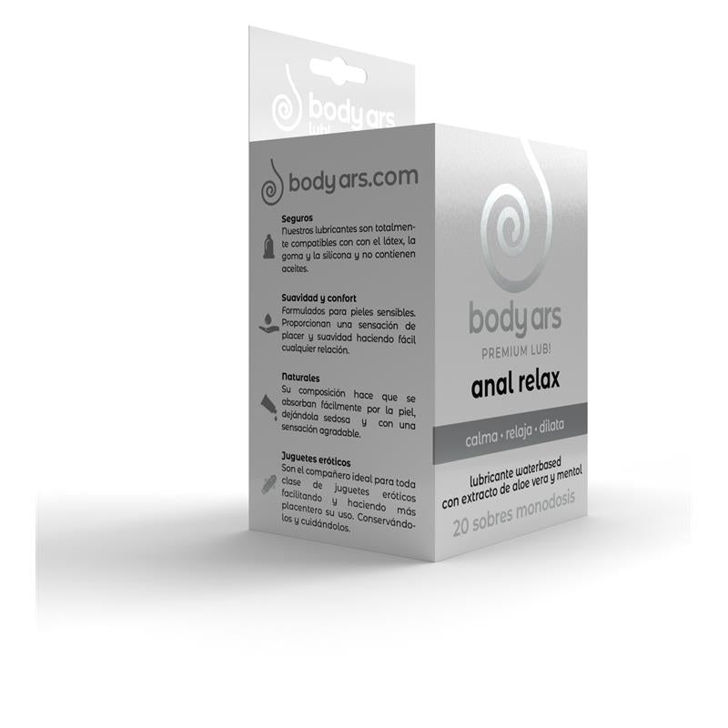 BODY ARS - SINGLE DOSE ANAL RELAXING WATER BASED LUBRICANT GEL 20 X 4 ML