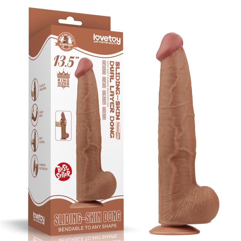 LOVETOY - SLIDING SKIN DUAL LAYER 13.5
