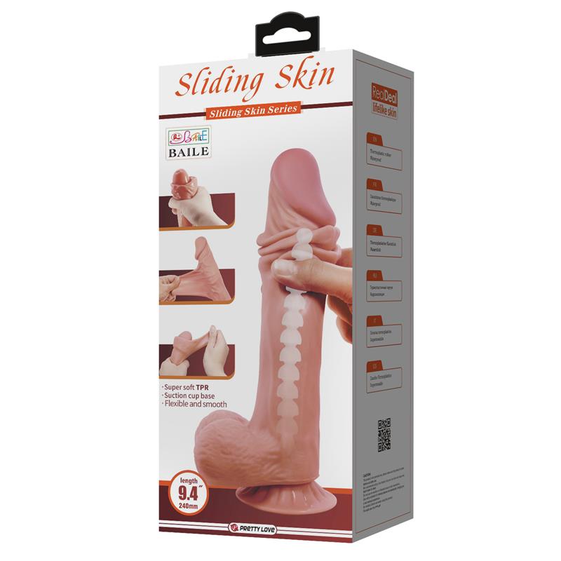 BAILE - SLIDING SKIN REALISTIC DILDO 24 CM