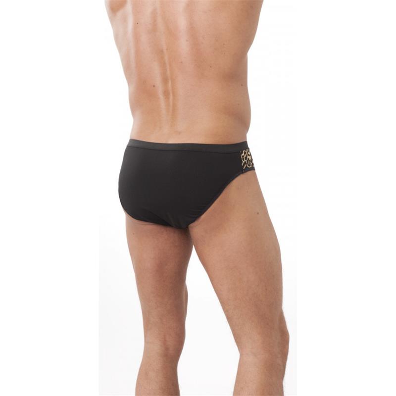 AMORABLE - SLIPS WITH ZIPPER LEOPARD ONE SIZE