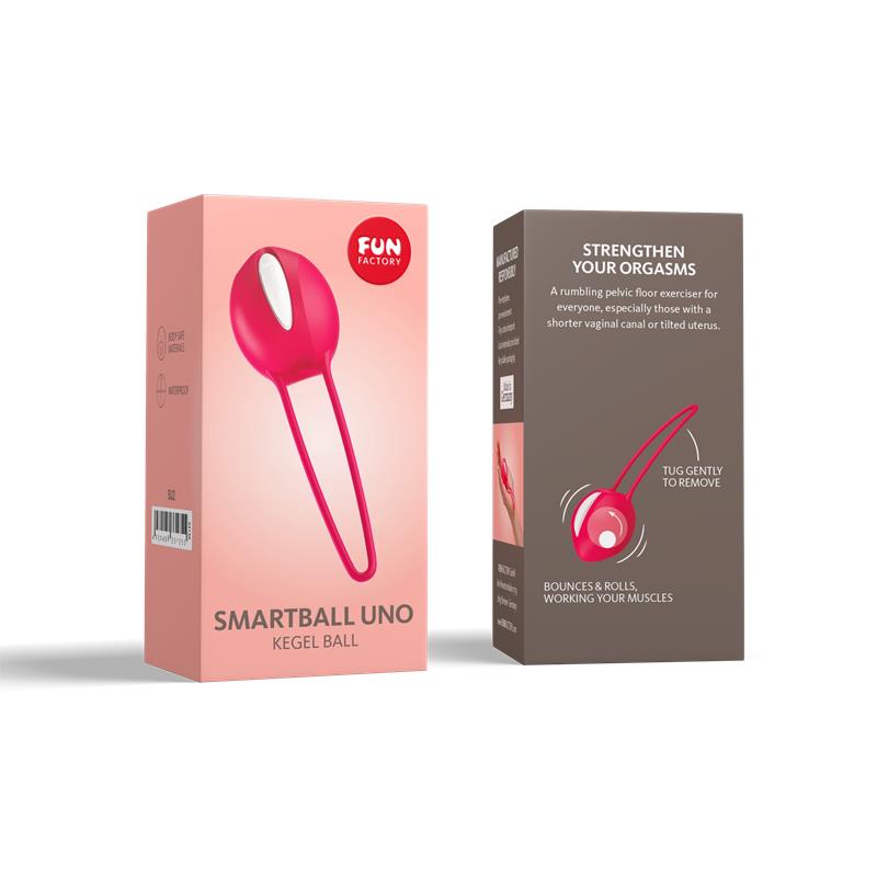 FUN FACTORY - SMARTBALL UNO KEGEL BALL WHITE/INDIA RED
