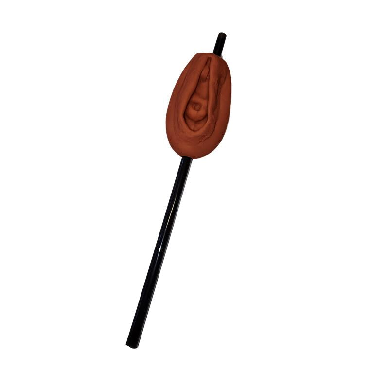 DIVERTY SEX - STRAW WITH VAGINA-SHAPED ORNAMENT