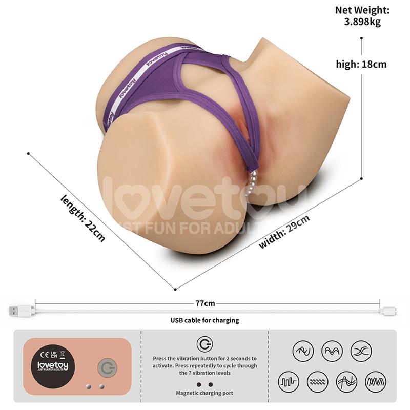 LOVETOY - STREETGIRLS MASTURBATOR DUAL MOTOR SENSATION PULSE