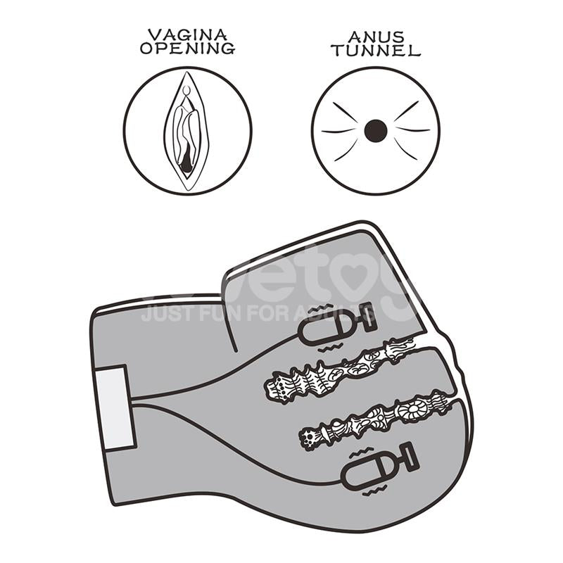 LOVETOY - STREETGIRLS MASTURBATOR WITH DUAL MOTOR SENSATION PULSE