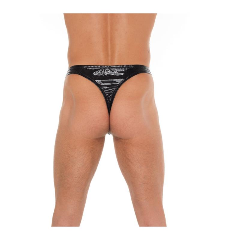 AMORABLE - STRING BLACK SHINNY ONE SIZE