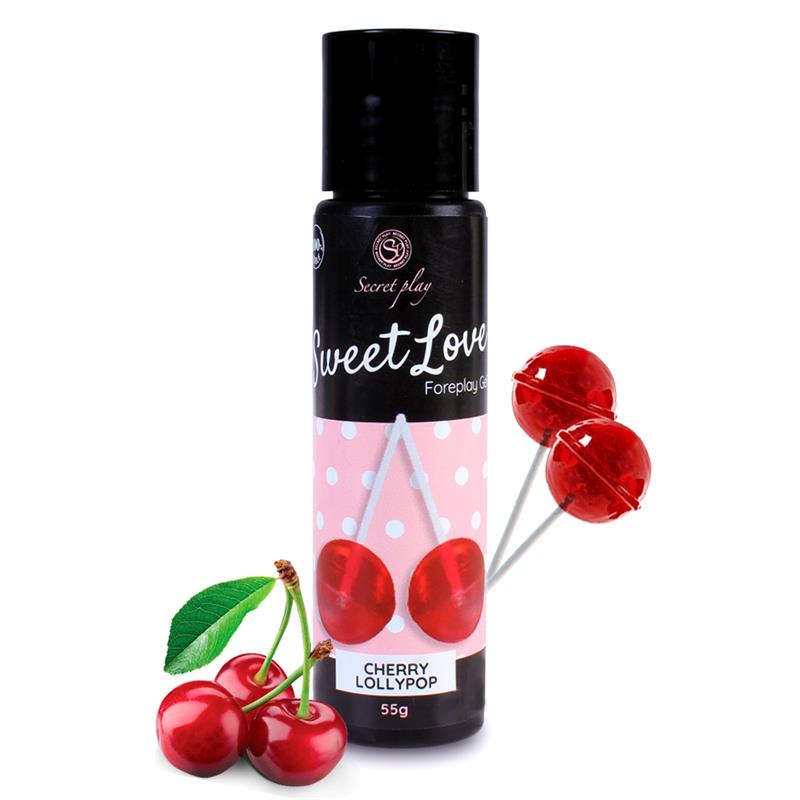 SECRET PLAY - LUBRICANTE SWEET LOVE CEREZA PIRULETA 60 ML