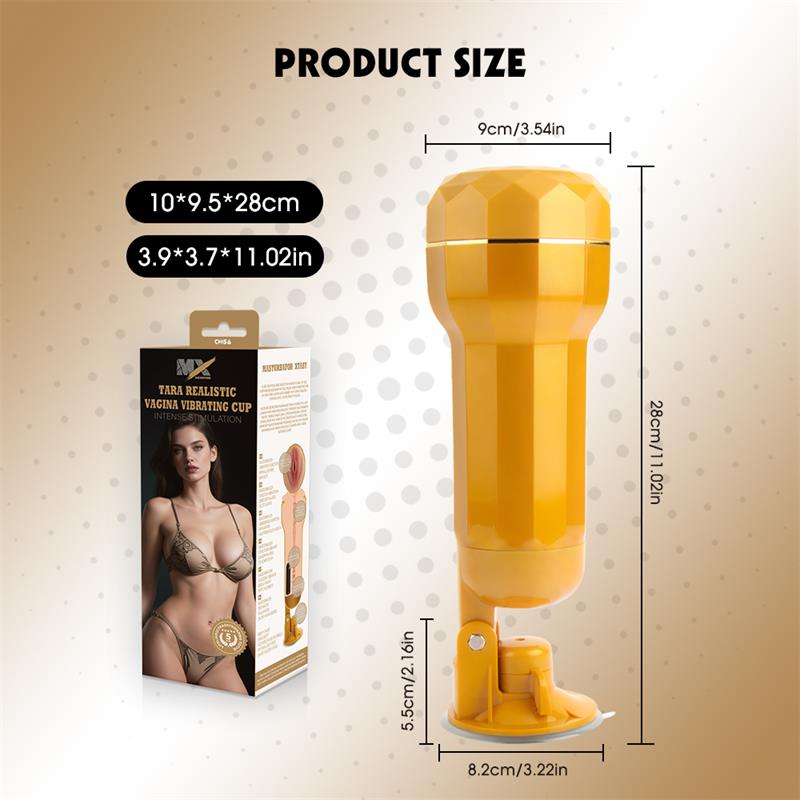 CHISA - TARA VIBRATING REALISTIC VAGINA MASTURBATOR