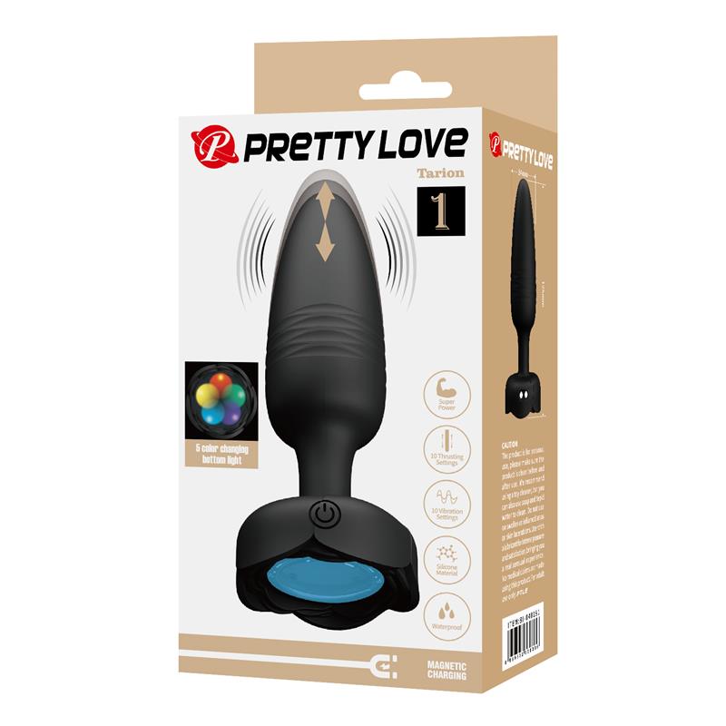 PRETTYLOVE - TARION BUTT PLUG WITH VIBRATION AND THRUSTING