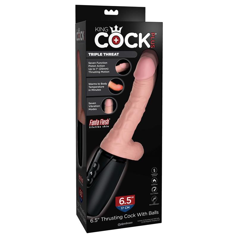 KING COCK - THRUSTING COCK WITH BALLS 6.5