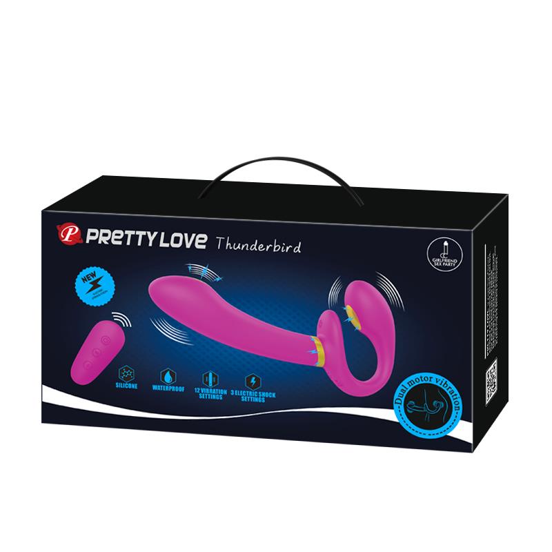PRETTYLOVE - THUNDERBIRD COUPLES VIBE STRAPLESS WITH REMOTE CONTROL