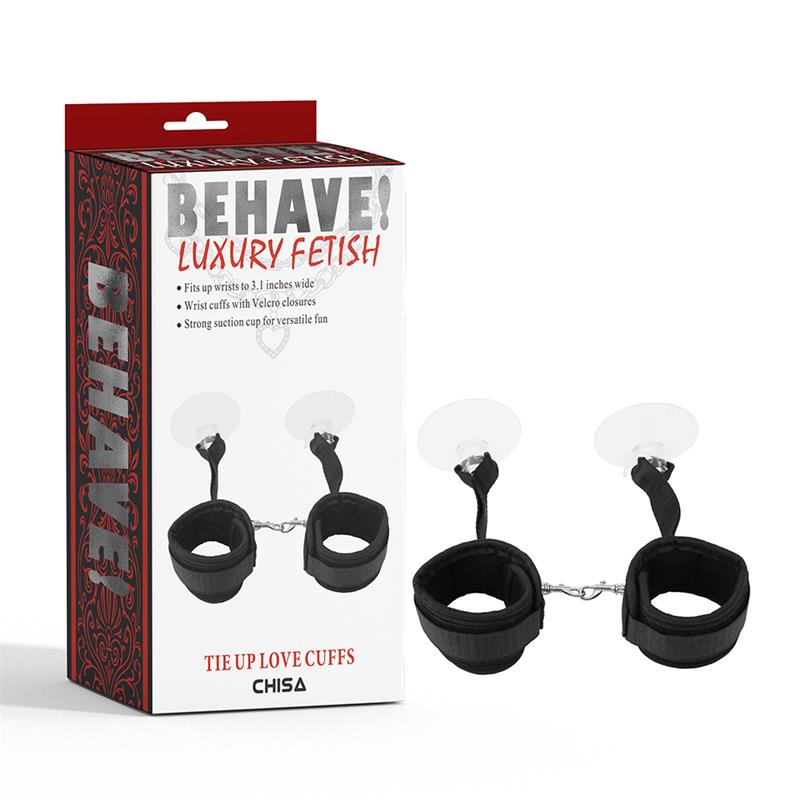 CHISA - TIE UP HANDCUFFS WITH SUCTION CUPS