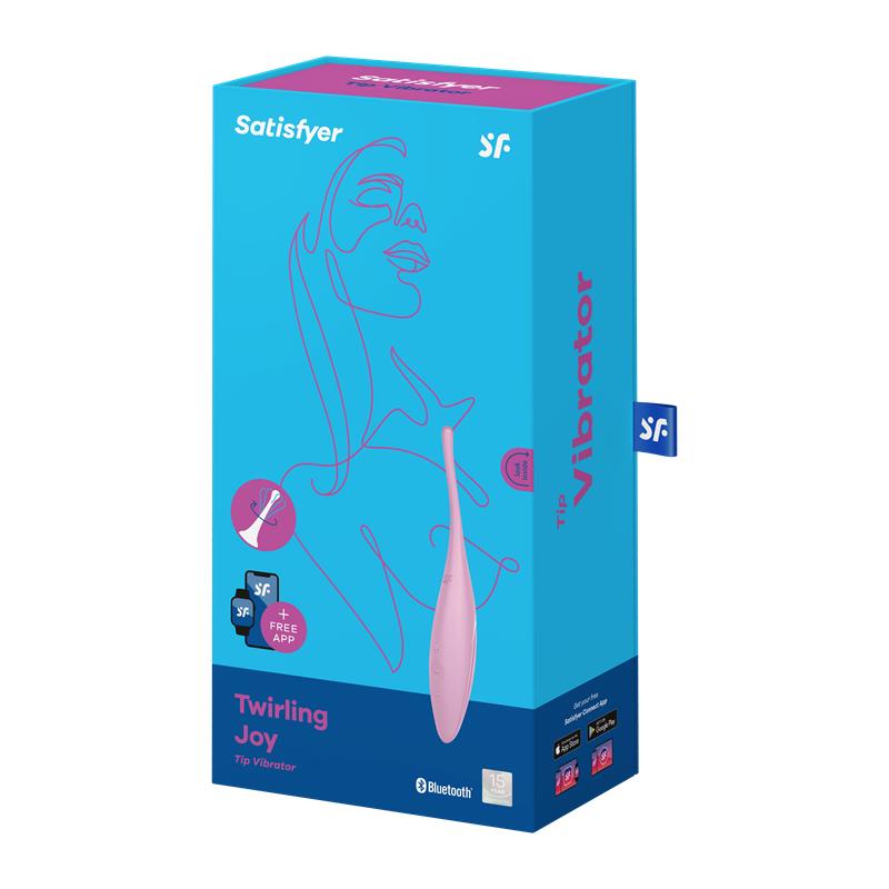 SATISFYER - TWIRLING JOY ROTATING STIMULATOR WITH APP PINK