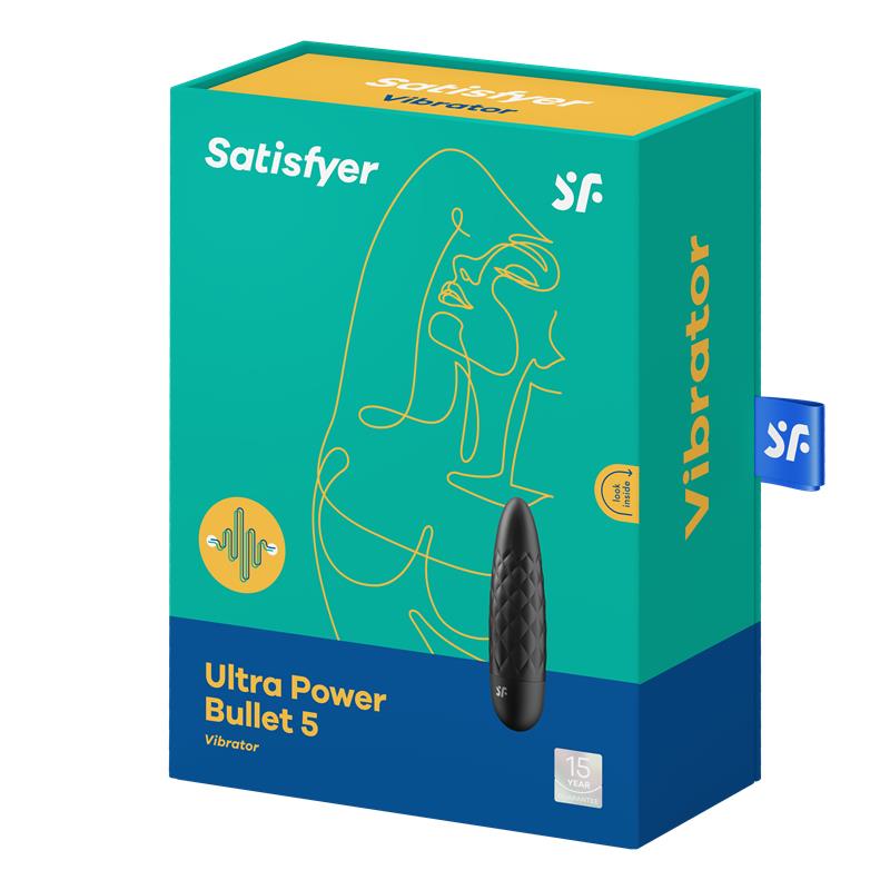 SATISFYER - ULTRA POWER BULLET 5 VIBRATING BULLET BLACK