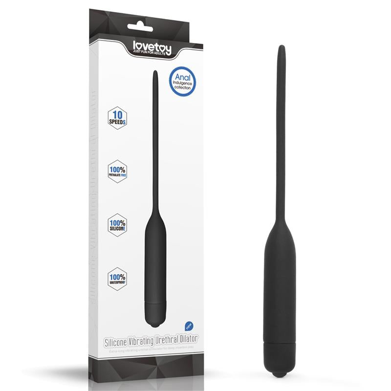 LOVETOY - URETHRAL DILATOR WITH VIBE BLACK