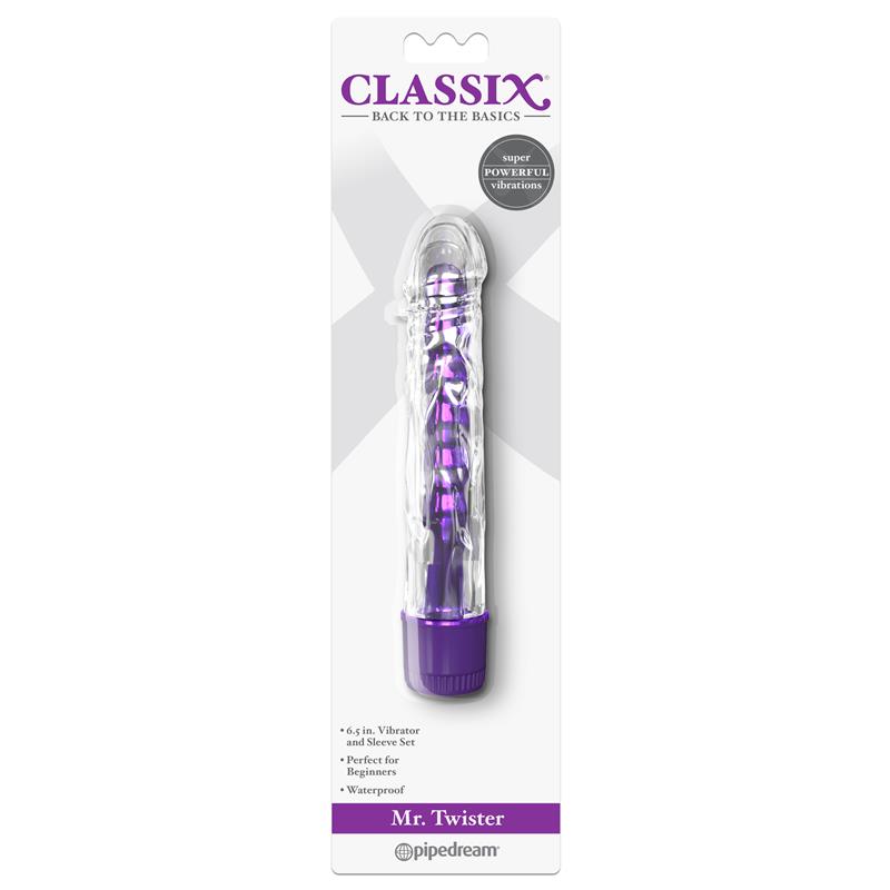 CLASSIX - VIBE MR. TWISTER METALLIC PURPLE 17 CM