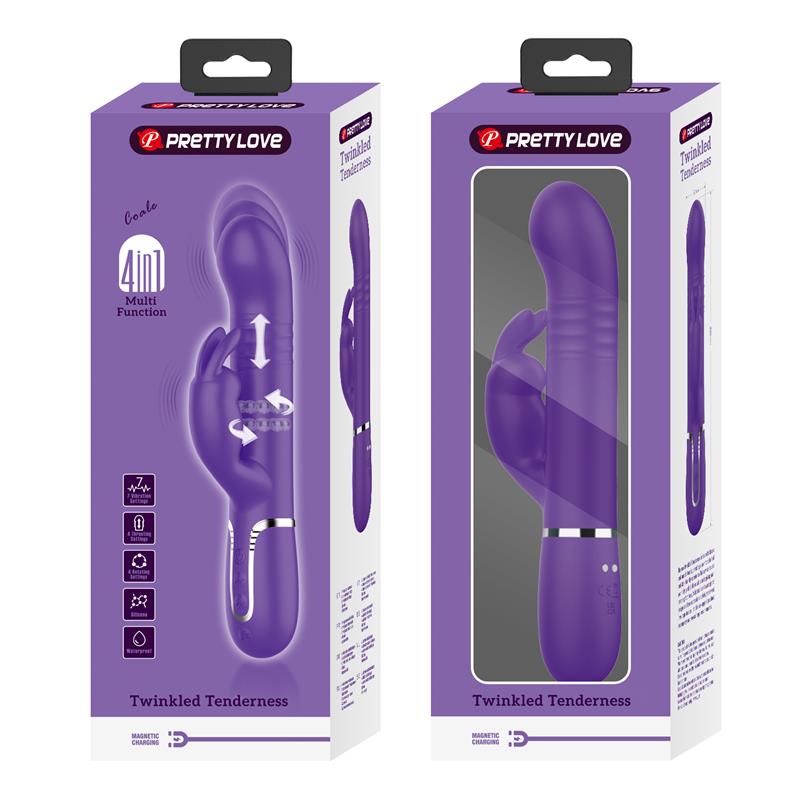 PRETTYLOVE - VIBE WT THRUSTING, ROTATION BEADS TWINKLED