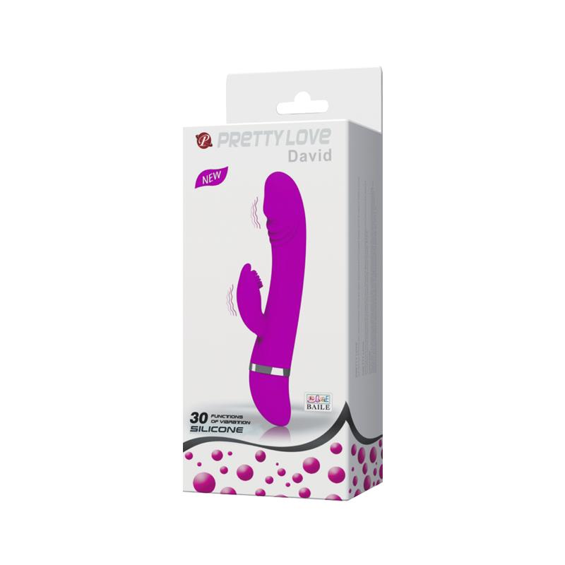 PRETTYLOVE - VIBRADOR DAVID COLOR PÚRPURA