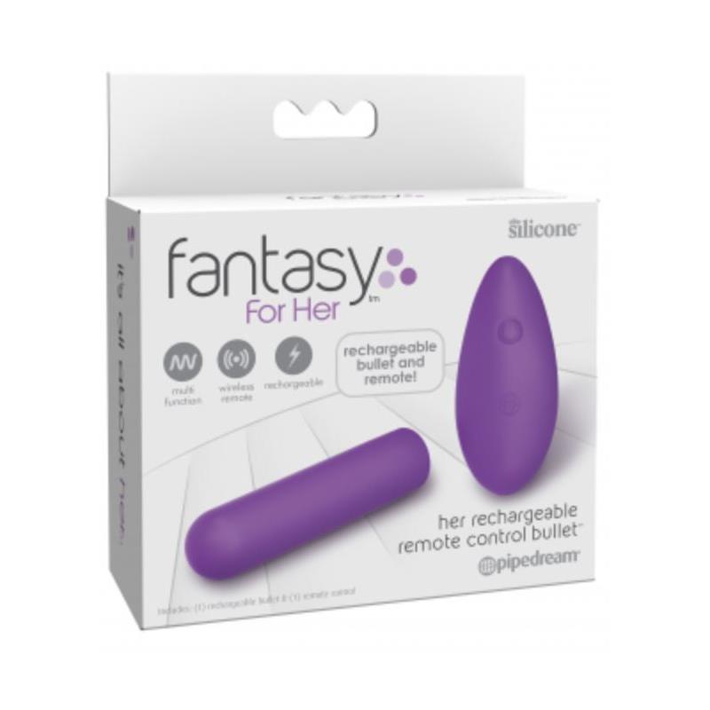 FANTASY FOR HER - VIBRATING BULLET REMOTE CONTROL RECHARGABLE USB