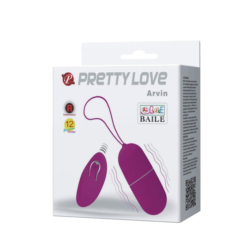 PRETTY LOVE - VIBRATING EGG ARVIN REMOTE CONTROL 12V