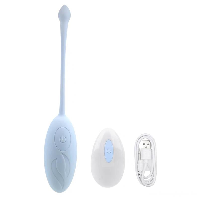 A-GUSTO - VIBRATING EGG WITH REMOTE CONTROL BLUE