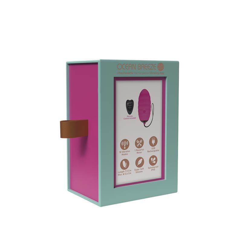 ADRIEN LASTIC - OEUF VIBRANT AVEC TÉLÉCOMMANDE OCEAN BREEZE 2.0 ROSE