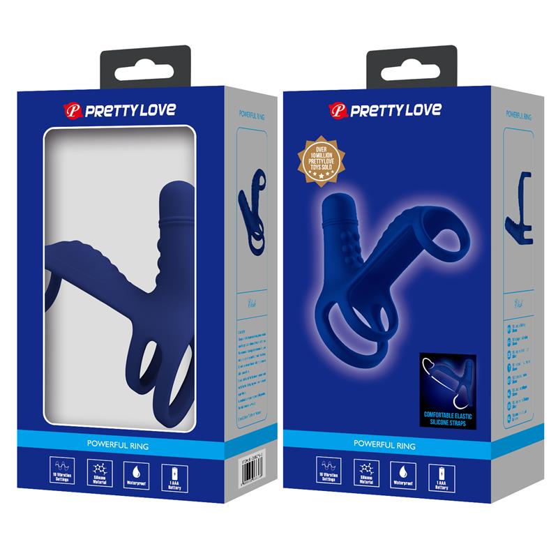 PRETTYLOVE - VIBRATING PENIS RING