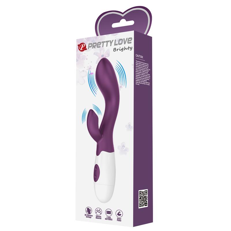 PRETTYLOVE - VIBRATOR BRIGHTY 30 FUNCTIONS PURPLE