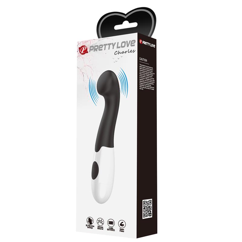 PRETTYLOVE - VIBRATOR CHARLES 30 FUNCTIONS BLACK