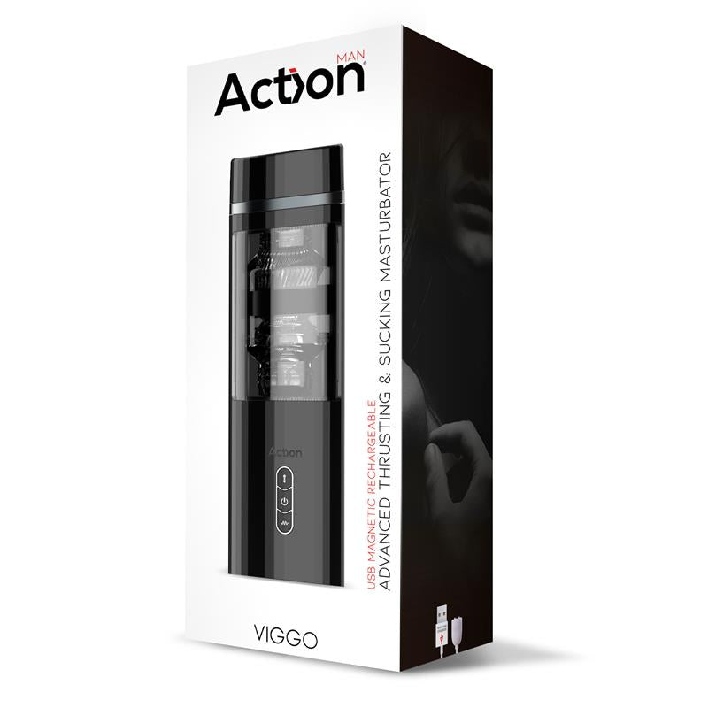 ACTION - VIGGO ADVANCED MASTURBATOR UP AND DOWN AND SUCKING