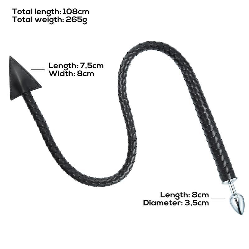 LATETOBED BDSM LINE - WEAVE DEVIL TAIL BUTT PLUG