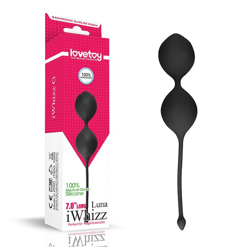 LOVETOY - WEIGHTED KEGEL BALLS IWHIZZ LUNA BLACK