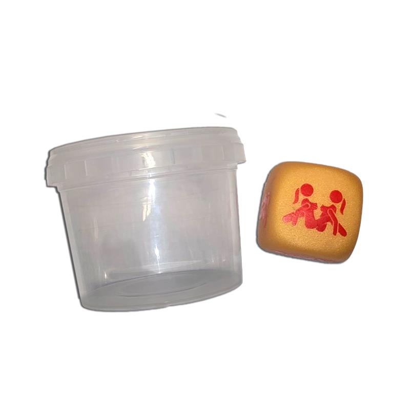DIVERTY SEX - WHITE POSITION DICE IN A PLASTIC JAR FOR GIRLS