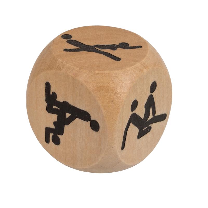 OOTB - WOODEN DICE KAMASUTRA 3X3 CM 1 UNIT
